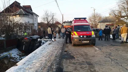ACCIDENT GRAV în Maramureş. O persoană a murit, alta a fost rănită după ce două maşini s-au lovit