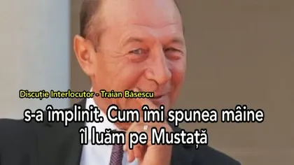 Înregistrare explozivă cu Traian Băsescu din biroul său: 