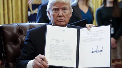 Preşedintele Donald Trump a semnat ordinul de construire a unui zid la graniţa dintre SUA şi Mexic