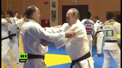 Vladimir Putin, lecţie de judo pentru studenţi