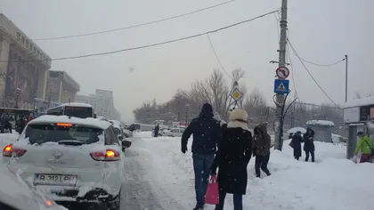 Iarna se întoarce în Bucureşti. Vezi cât o să atingă stratul de zăpadă în Capitală