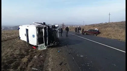 ACCIDENT în LANŢ în Suceava. Cinci persoane au fost rănite VIDEO