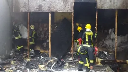 Incendiu puternic în Braşov. Fostul club Bamboo a luat foc