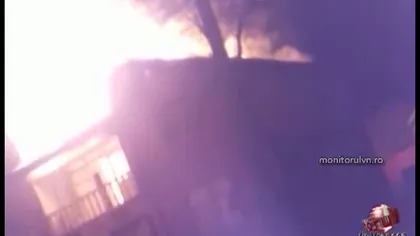 Incendiu puternic la primărie. Paznicul a dat alarma în toiul nopţii VIDEO