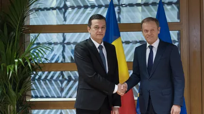 Donald Tusk salută angajamentul României faţă de proiectul european, dar subliniază necesitatea luptei anticorupţie
