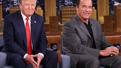 Donald Trump îl ironizează pe Arnold Schwarzenegger. 