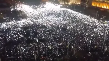 Circa 600.000 de persoane au protestat, duminică, în toată ţara. Peste 280.000 de manifestanţi s-au adunat în Capitală VIDEO UPDATE