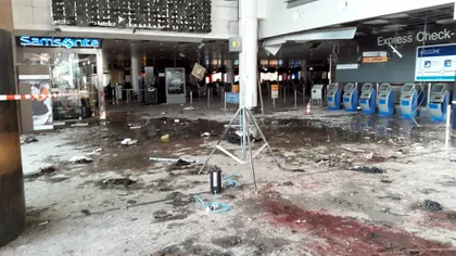 Atentatele din Belgia: Moment de reculegere pe aeroportul Zaventem
