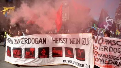 Manifestaţii în Berna, împotriva lui Erdogan. Turcia este indignată