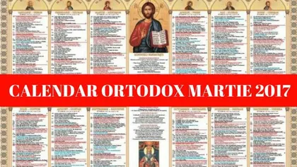 CALENDAR ORTODOX 2017: Ce sfinţi sărbătorim luni