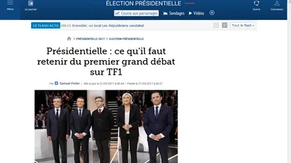 ALEGERI FRANŢA 2017: Emmanuel Macron este în continuare favorit în sondaje