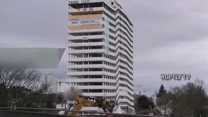Demolare spectaculoasă în Germania VIDEO