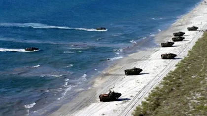 Exerciţii de apărare şi desant naval cu trupe româneşti şi americane la Capul Midia