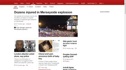 Marea Britanie: Explozie lângă Liverpool. Peste 34 de persoane au fost rănite, între care două au răni mai serioase