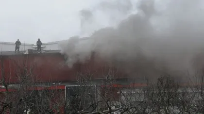 Incendiu la o fabrică de mezeluri din Bacău
