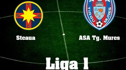 STEAUA - ASA TG. MUREŞ 1-1: Surpriză uriaşă în Liga 1 în ultima etapă. CLASAMENT LIGA 1