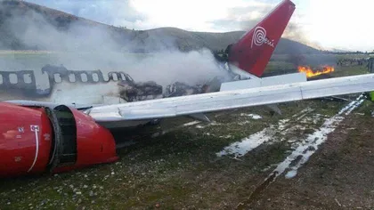 Accident aviatic în Peru: O aeronavă a luat foc la aterizare VIDEO