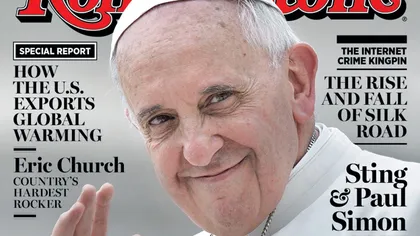 Papa Francisc apare pe coperta ediţiei italiene a revistei Rolling Stone
