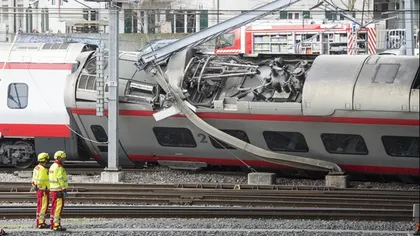 Mai multe persoane au fost rănite după deraierea unui tren în Elveţia