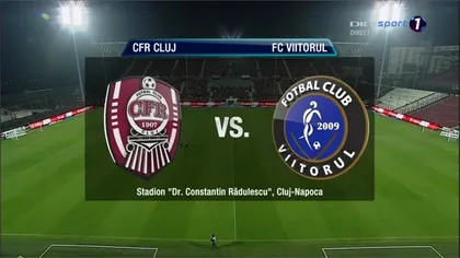 CFR CLUJ - VIITORUL 0-0, Hagi revine pe primul loc în Liga 1