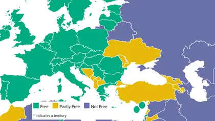 Freedom House: România este o democraţie semiconsolidată, o ţară liberă, cu o presă parţial liberă