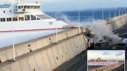 Accident în Insulele Canare: Un feribot s-a ciocnit de un dig din port. Cel puţin 13 persoane au fost rănite