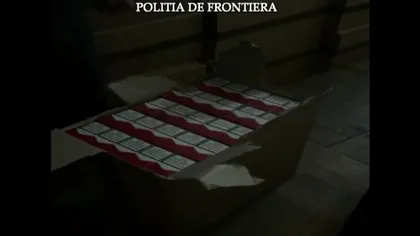 177.500 pachete cu ţigări netimbrate, descoperite într-un TIR în Vama Nădlac II VIDEO