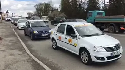 Taximetriştii ameninţă cu proteste de amploare împotriva UBER VIDEO