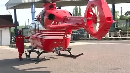 Intervenţie cu elicopterul SMURD pe A2, femeie în şoc anafilactic
