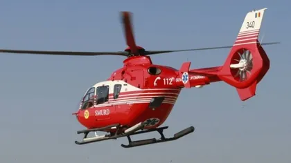 Turist israelian, preluat de un elicopter SMURD în urma unui accident pe Valea Azugii