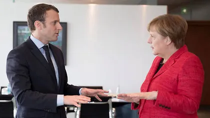 Emmanuel Macron vrea aprofundarea integrării europene. Angela Merkel cere consolidarea zonei euro