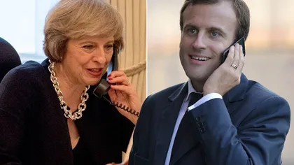 Emmanuel Macron este alături de Theresa May. Ce promisiune i-a făcut noul preşedinte al Franţei premierului britanic