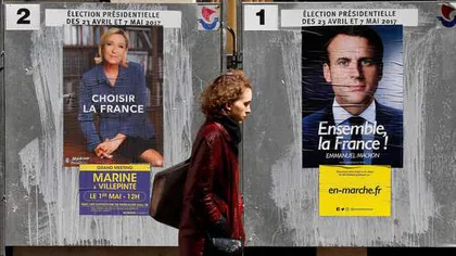 Alegeri prezidenţiale în Franţa: Emmanuel Macron se distanţează de Marine Le Pen în preferinţele electorale