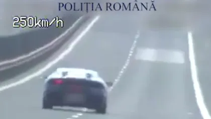 Şofer prins conducând cu 254 de kilometri la oră, pe Autostrada Sibiu-Deva. Este cea mai mare viteză surprinsă de radar VIDEO