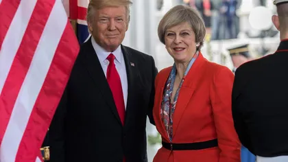 Theresa May l-a asigurat pe Donald Trump că Marea Britanie şi SUA vor continua să îşi transmită informaţii secrete