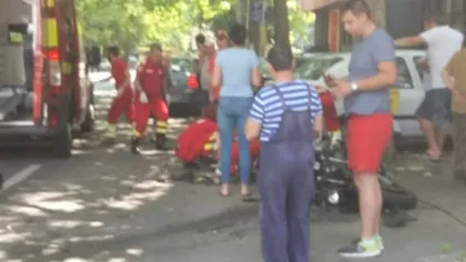 Accident grav în Constanţa. Un motociclist a fost rănit