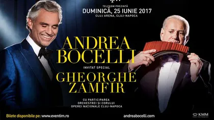 Andrea Bocelli şi Gheorghe Zamfir: Duetul Zeilor