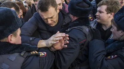 Manifestanţi ruşi ARESTAŢI după un miting de protest UPDATE