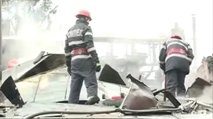 Incendiu puternic în Botoşani, un bărbat a murit în flăcări