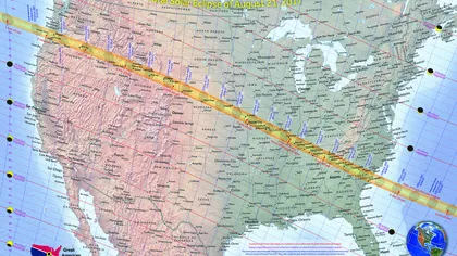Prima eclipsă totală de Soare care traversează SUA în ultimii 100 de ani