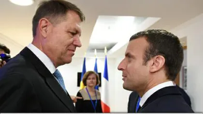 Macron, pe Twitter: Împreună cu Iohannis pentru a găsi soluţii comune. Europa trebuie să fie puternică si nedivizată