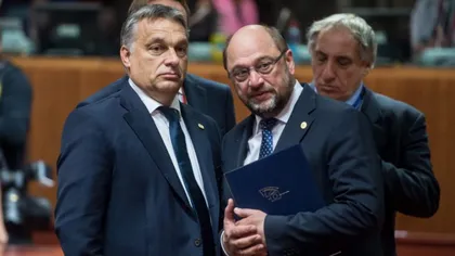 Martin Schulz îl avertizează pe Viktor Orban: Cine nu primeşte refugiaţi nu primeşte nici subvenţii