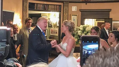 Nimeni nu se aştepta la aşa ceva: Trump a venit neinvitat la nunta unor tineri