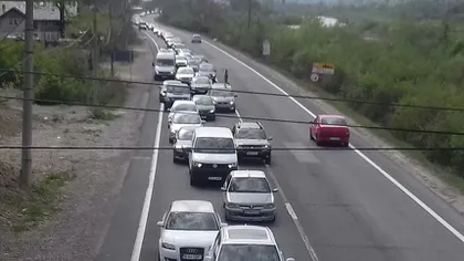 Se intensifică traficul rutier pe DN1, spre Braşov