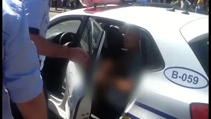 SCANDAL în Capitală. Un şofer, încătuşat de oamenii legii în urma unei acţiuni VIDEO