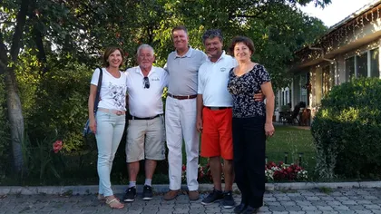 Klaus Iohannis şi soţia sa, Carmen, au vizitat un club de golf din Cluj
