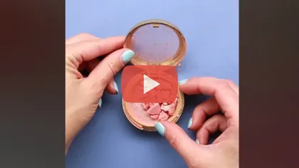 DIY: Cinci TRUCURI pentru iubitoarele de make-up. Cum REPARI un fard spart sau un ruj rupt VIDEO