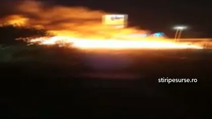 Incendiu devastator în cartierul Militari. Un depozit de mobilă a fost mistuit de flăcări VIDEO