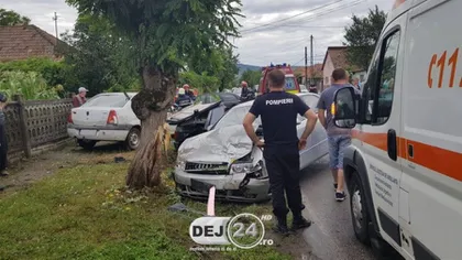 Accident grav în Cluj. O persoană a murit, iar alte trei au fost rănite VIDEO