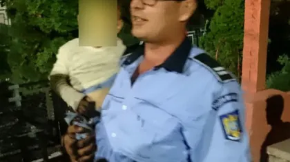 Un poliţist, erou după ce a găsit un copil de doi ani pierdut într-un lan de porumb